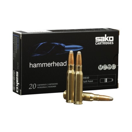 Cartouche SAKO 7mm Remington Magnum Hammerhead SP 170grs...