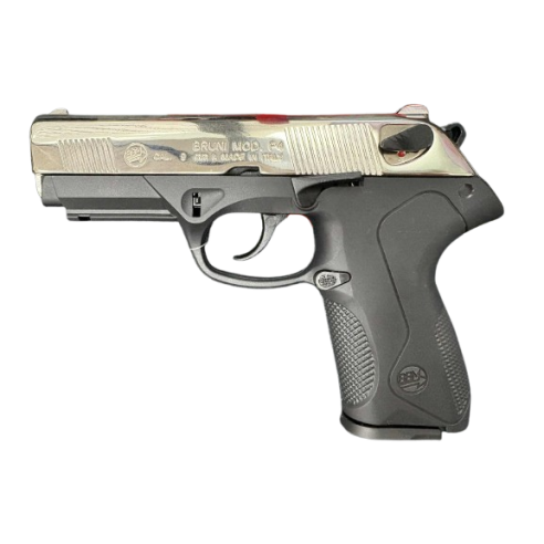 PISTOLET D'ALARME BBM 92 NICKELE 9MM PAK