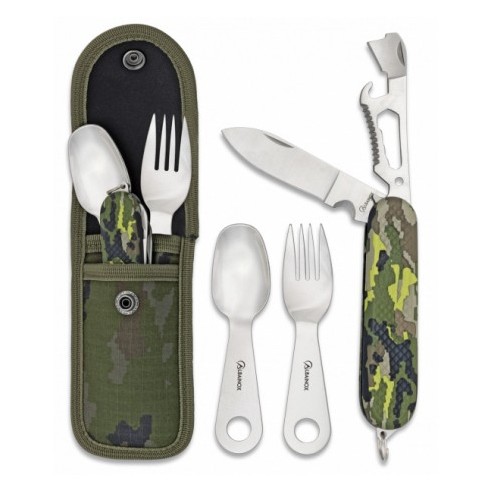 SET COUVERTS CAMPING VERT ALBAINOX