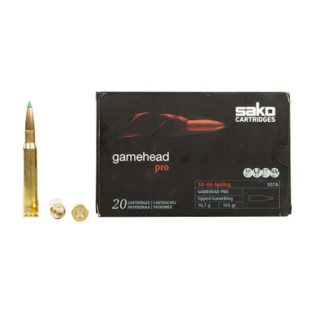 Cartouche SAKO GAMEHEAD PRO TSP  calibre 30-06 sptg 165grs x20