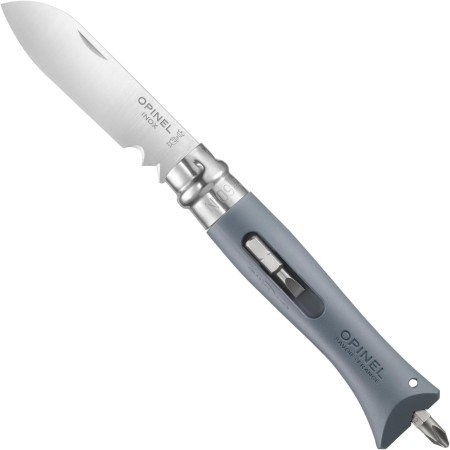 COUTEAU OPINEL  N.9 BRICOLAGE GRIS  LAME 8CM