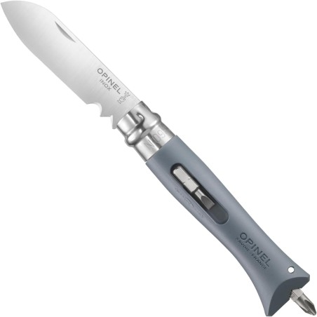 COUTEAU OPINEL  N.9 BRICOLAGE GRIS  LAME 8CM
