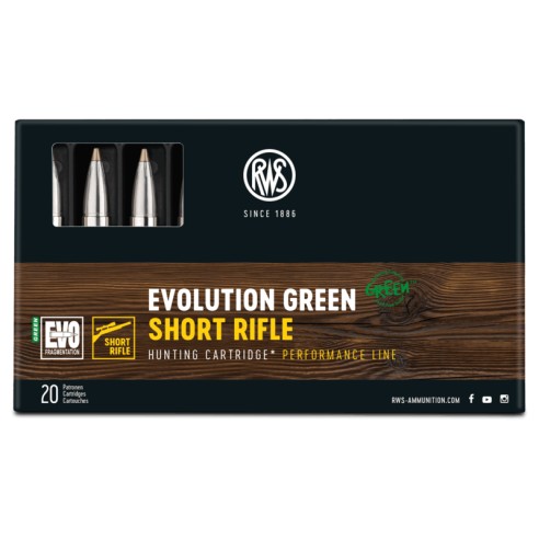 Cartouche RWS CTG calibre 308 WIN EVO GREEN...