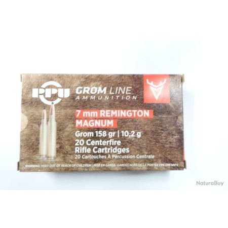 CARTOUCHE PPU calibre 7RM 158Grs 10.2g GROM LINE x20