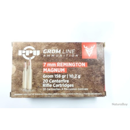 CARTOUCHE PPU calibre 7RM 158Grs 10.2g GROM LINE x20