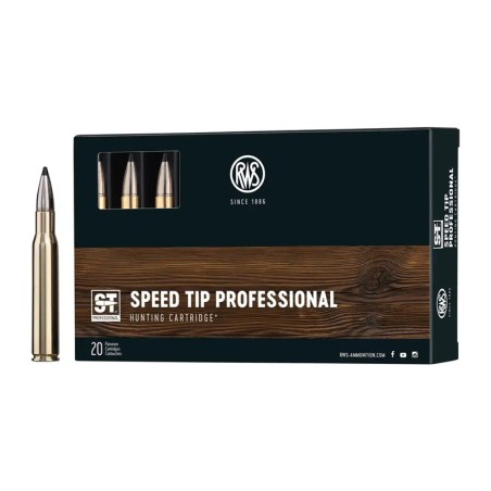Cartouche RWS calibre 308WIN ST 10.7g 165grs SHORT RIFLE x20