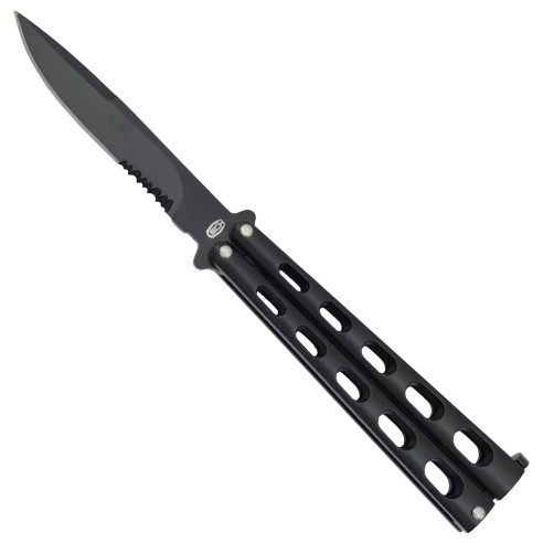 COUTEAU PAPILLON K25 NOIR REVETU TITANE 9.7CM