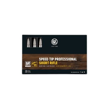Cartouche RWS 30-06 SHORT RIFLE SPEED TIP PRO 10,7g 165grs x20.