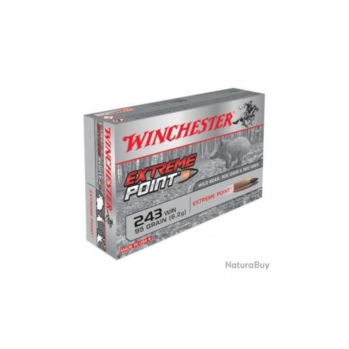 CARTOUCHE WINCHESTER calibre 243WIN EXTREME...