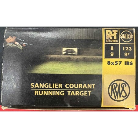 CARTOUCHES RWS calibre 8X57 IRS SANGLIER COURANT 8g 123gr x50