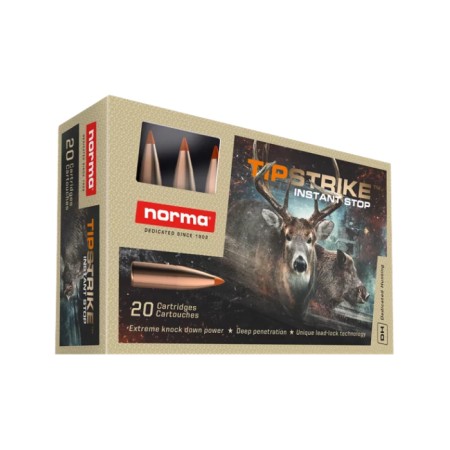 CARTOUCHE NORMA calibre 270 WIN TIPSTRIKE 9,1g 140gr x20