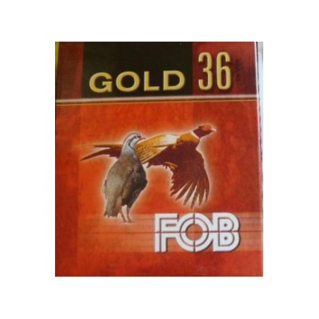 CARTOUCHES FOB GOLD calibre 12/70 36g Bourre Jupe N°7 x10