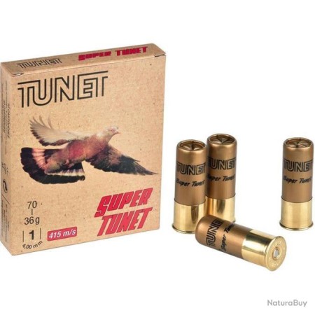 CARTOUCHE SUPER TUNET calibre 12/70 36g Bourre Jupe n°8 x10
