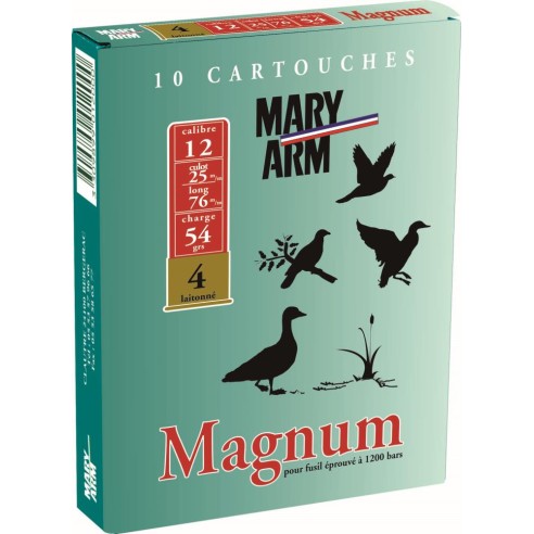 CARTOUCHES MARY ARM MAGNUM calibre 12/76 54G...