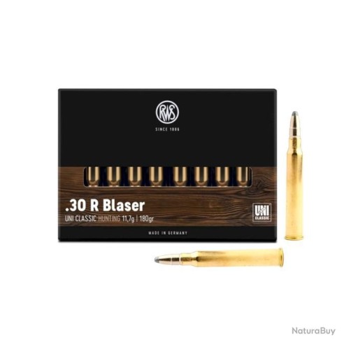 Cartouches RWS 30R Blaser UNI Classic 11.7g...