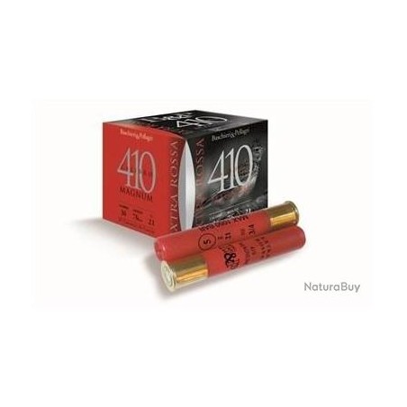 CARTOUCHE B&P extra rossa calibre 410/76 magnum 21g n°6 bourre jupe x25