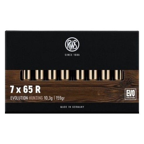 Cartouche RWS calibre 7X65R EVO 10.3g 159grs x20