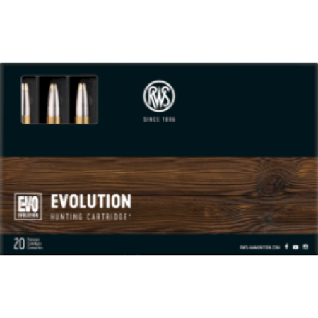 Cartouches RWS 7x64 EVOLUTION 10.3g 159grs x20