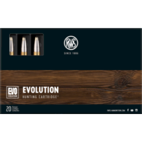 Cartouches RWS 7x64 EVOLUTION 10.3g 159grs x20