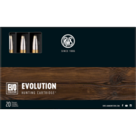 Cartouches RWS 7x64 EVOLUTION 10.3g 159grs x20