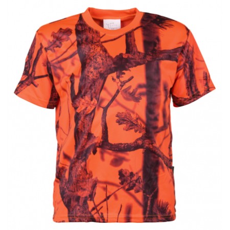 T-SHIRT ENFANT PERCUSSION GHOSTCAMO orange