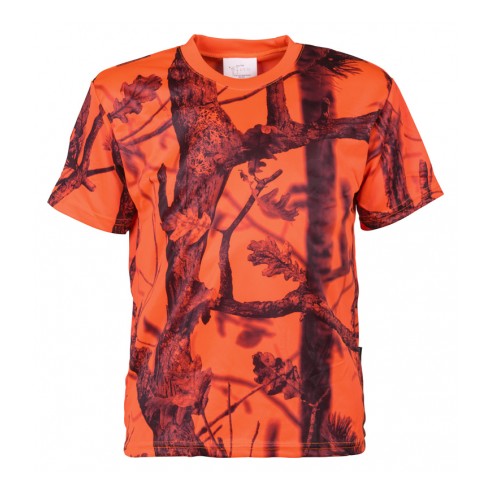 T-SHIRT ENFANT PERCUSSION GHOSTCAMO orange