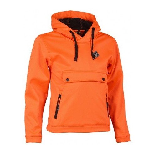 Sweat à capuche percussion orange enfant