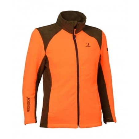 BLOUSON PERCUSSION POLAIRE ENFANT orange