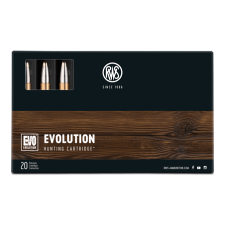 Cartouche RWS calibre 7MM REM MAG Evolution 10.3g 159grs x20