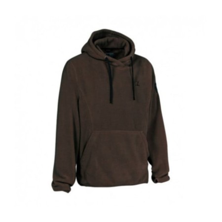 SWEAT POLAIRE MARRONA CAPUCHE percussion