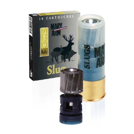 CARTOUCHE mary arm SLUG SUBSONIQUE calibre 12/67 28g x10