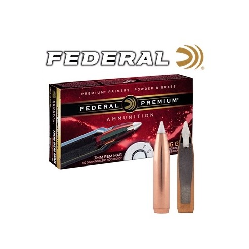 CARTOUCHE FEDERAL premium calibre 7mm RM 160GR...