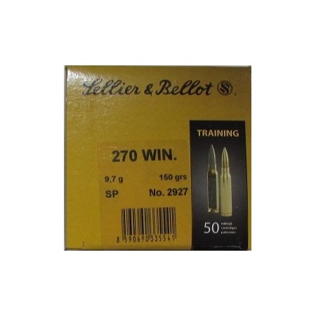 CARTOUCHES sellier & bellot training calibre 270 win 9.7g...