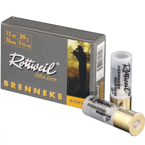 CARTOUCHES brenneke ROTTWEILL calibre 12/76 39g...