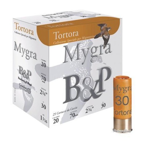 CARTOUCHE B&P tortora mygra calibre 20/70...