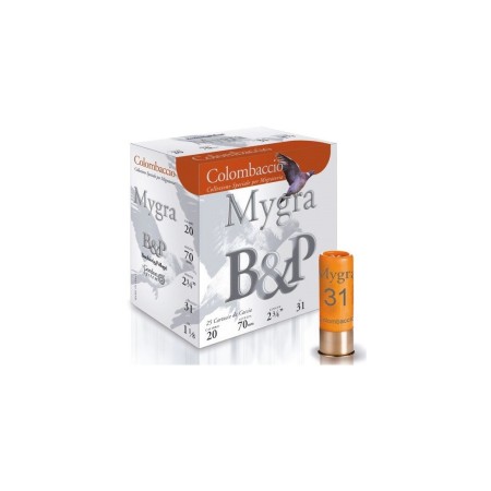 CARTOUCHE B&P mygra colombaccio calibre 20/70 31g n°...