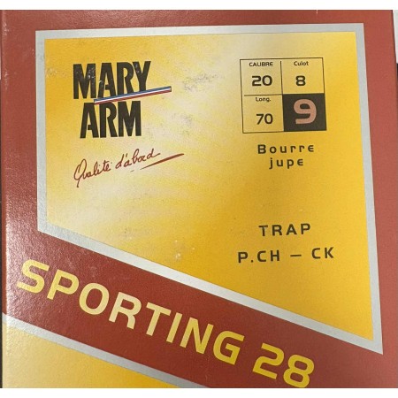 CARTOUCHES MARY ARM SPORTING 28 calibre 20/70 28g n°9 x25