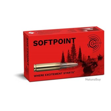 CARTOUCHES GECO soft point calibre 7X65R 10.7g 165grs x20