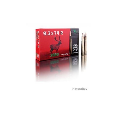 cartouche GECO zero calibre 9,3x74R 11,9g 184g x20