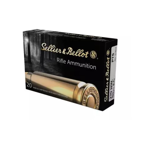 CARTOUCHES SELLIER & BELLOT calibre 270 win sp 150grs 9.7g x20