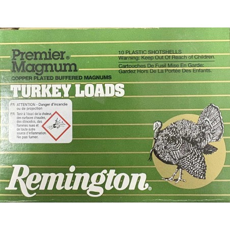 CARTOUCHE REMINGTON magnum turkey loads calibre 10/89 63.5g bj n°4 x10