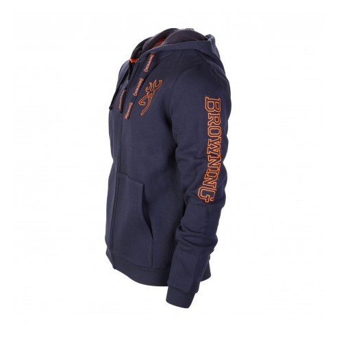SWEATSHIRT  ZIPPE BROWNING  SNAPSHOT BLUE