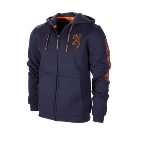 SWEATSHIRT  ZIPPE BROWNING  SNAPSHOT BLUE