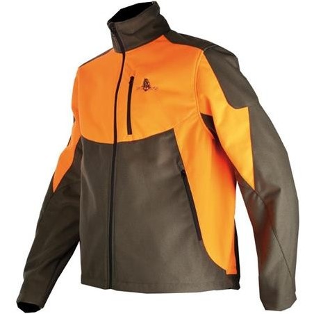 BLOUSON SOMLYS SOFTSHELL ORANGE/VERT