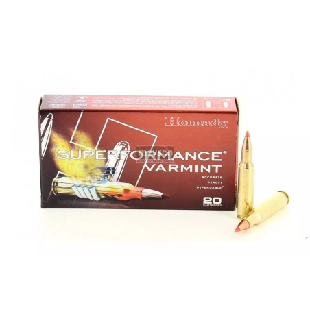 cartouche Hornady rem 222 v-max 50g x20
