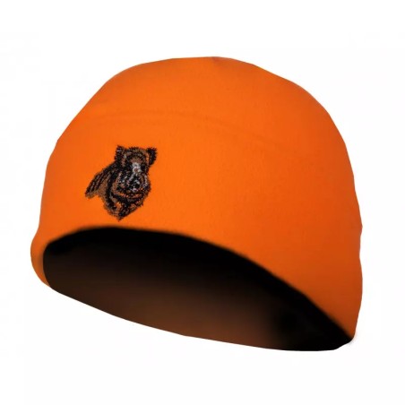 BONNET POLAIRE TREELAND ORANGE BRODE SANGLIER