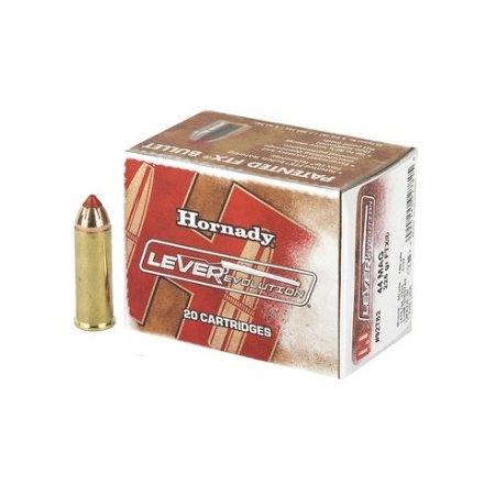 Cartouche HORNADY calibre 44MAG LEVER REVOLUTION 225grs...