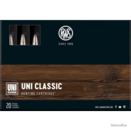 !!! PROMOTION !!!CARTOUCHES RWS 30R BLASER UNI CLASSIC 11.7G 180grs x20