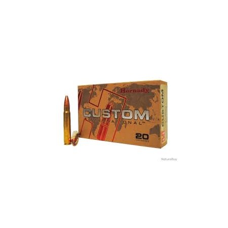 Cartouches HORNADY calibre 9.3X62 CUSTOM 286GR x20