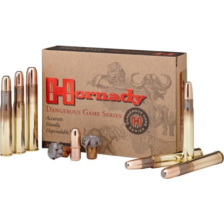 Cartouche HORNADY calibre 375H&H 300grs dgx x20